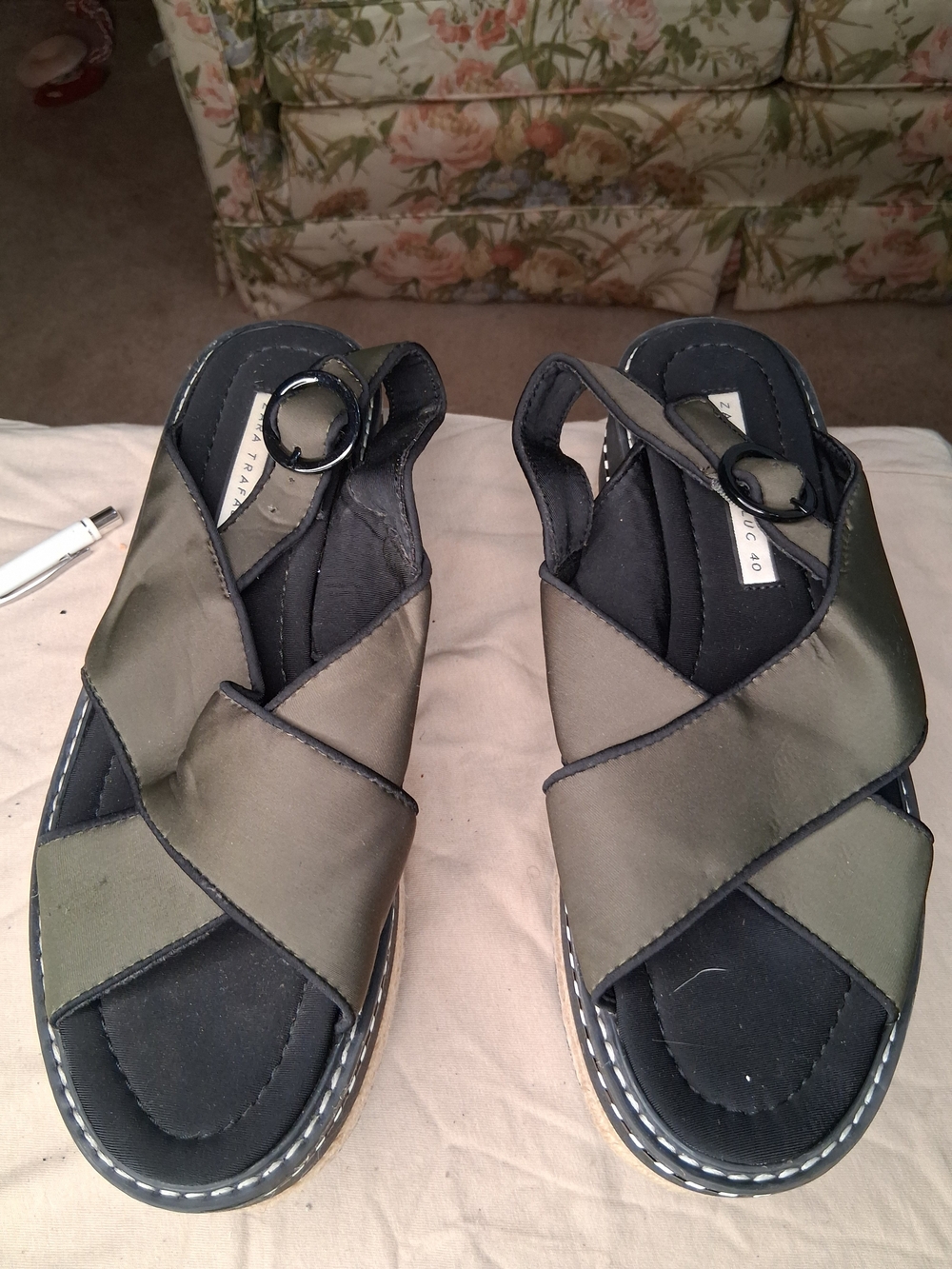 ComfortCross Olive Green Women's Sandals